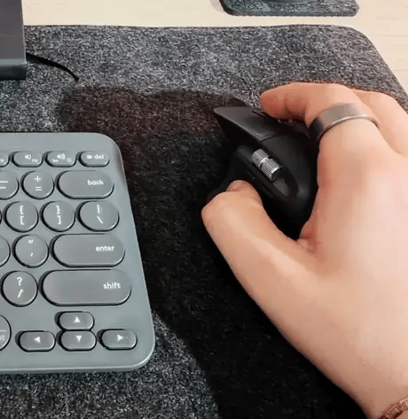 Ortus Felt Desk Mat on a desk