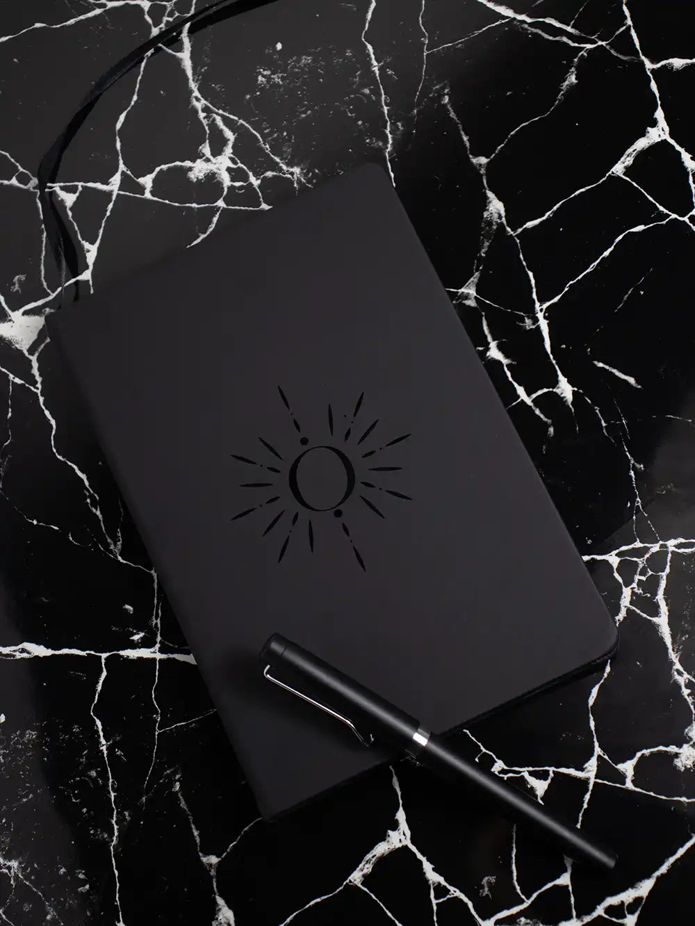 ORTUS Black Notebook Gift Box close up detail