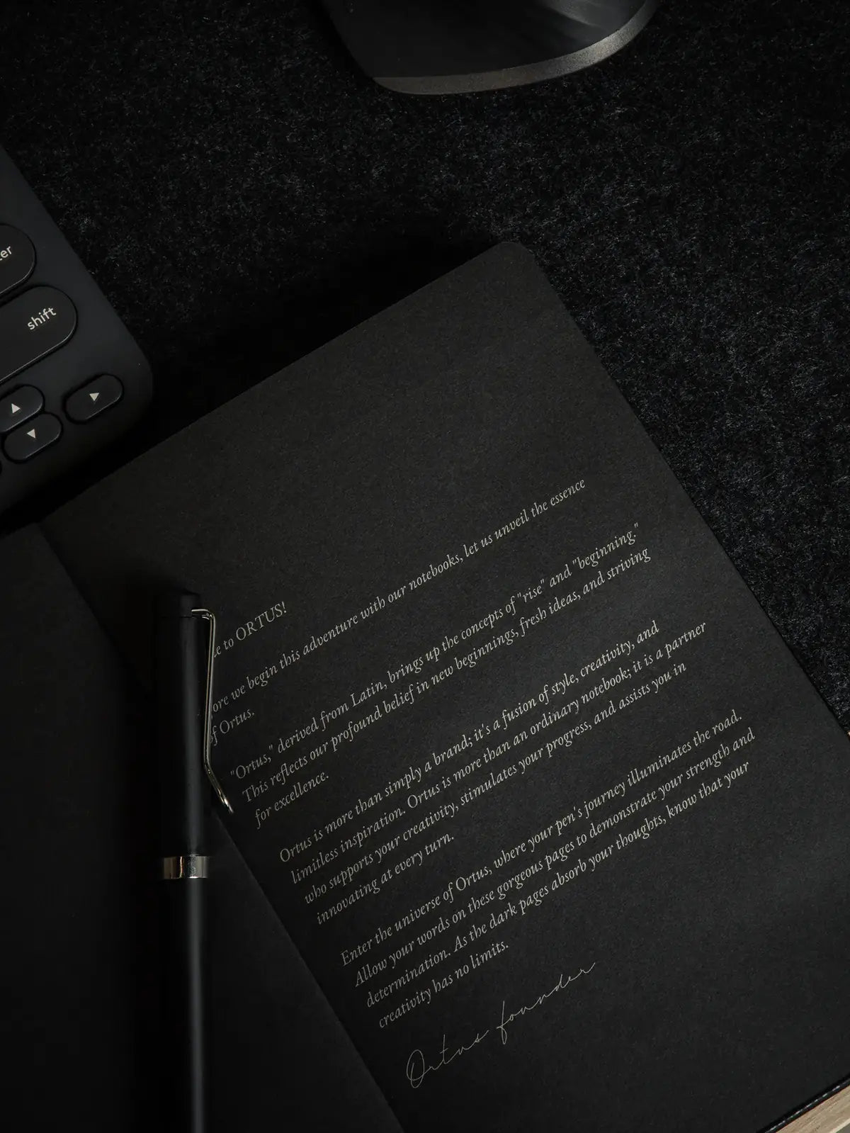 ORTUS Silver Pen, minimal premium writing pen
