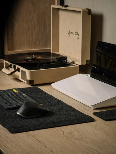ORTUS Desk Whiteboard, minimal black desk organizer